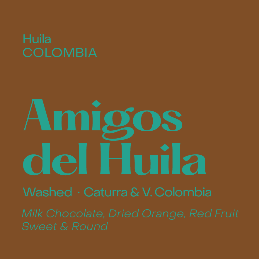 Colombia Amigos del Huila Espresso, Washed Field Blend