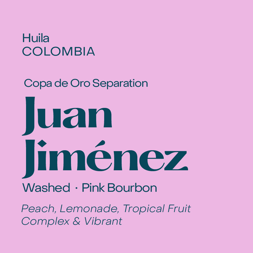 Copa de Oro | Colombia Juan Jimenez Peña, Washed Pink Bourbon