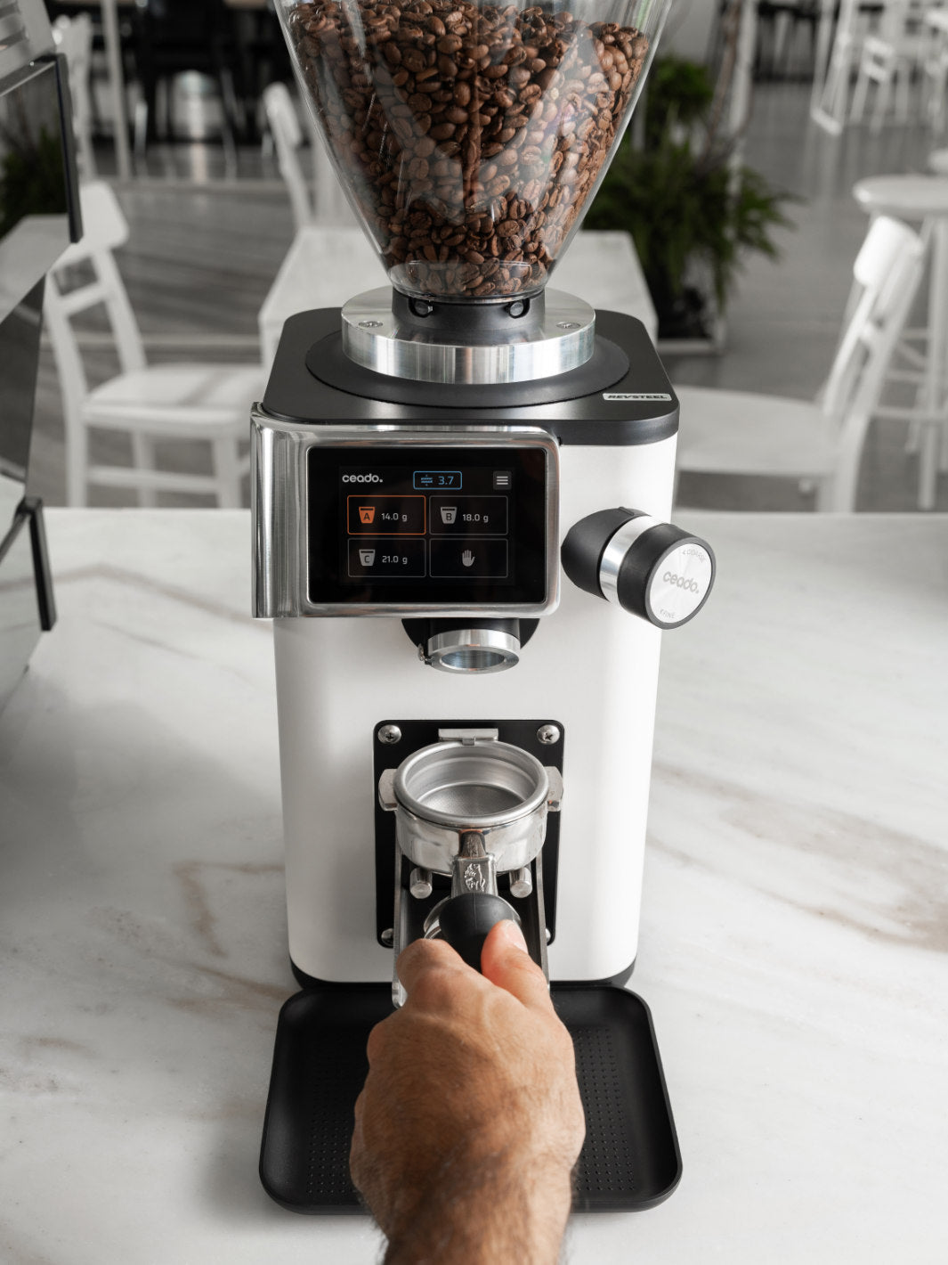 CEADO Rev Steel Espresso Grinder (120V) (⌀83mm) (w/ WAM Module)